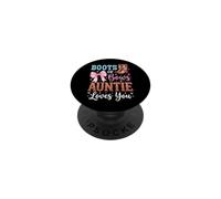Boots Or Bows Auntie Loves You PopSockets PopGrip Adesivo