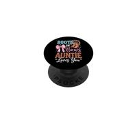 Boots Or Bows Auntie Loves You PopSockets PopGrip Adesivo