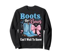 Boots Or Bows Can't Wait To Know Western Cowboy Felpa