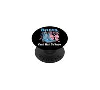 Boots Or Bows Can't Wait To Know Western Cowboy PopSockets PopGrip Adesivo