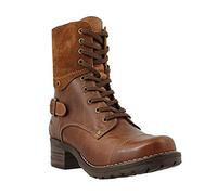 Boots Stivaletti Stivali Donna Scarpe Donna Moda Casual Tacchi Quadrati Stivaletti Corti Slip On (39,caffè)