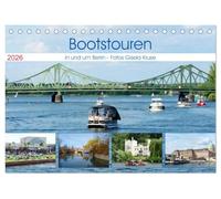 Bootstouren in und um Berlin (Tischkalender 2026 DIN A5 quer), CALVENDO Monatskalender: Berlin und Potsdam vom Wasser aus erleben