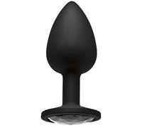 Booty Bling - Spade Small - Silver - Jeweled Wearable Silicone P