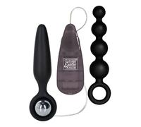 Booty Call Booty Vibro Kit Vibrating Anal Plug & Silicone Anal Beads