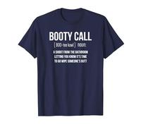 Booty Call Noun Definizione T-Shirt Maglietta, Uomo, Navy, L