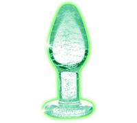 Dildo Anale in Vetro Piccolo Brillante al Buio