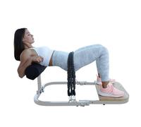 BootySprout Macchina per la spinta dell'anca per l'allenamento dei glutei ad alta resistenza - Allenamento in palestra a casa - Viene fornito con 45, 90 e 61,2 kg di resistenza - Bianco