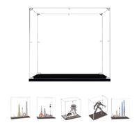 BOOVAX Teca Vetrina per Lego 21028 21051 76230 75306 21039, Acrilico Trasparente Collezione Espositiva per [Droide-Sonda-Imperiale/Architecture Tokyo/New York/Shanghai] -30x15x30cm