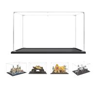 BOOVAX Teca Vetrina per Lego 76419 42158 42099 43242, Acrilico Trasparente Vetrina Collezione Espositiva per [Castello e Parco di Hogwarts/Mars Rover Perseverance/Cottage Biancaneve] - 40x30x25cm