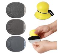 BOOWAN NICOLE Bagnato asciutto Mano Mano Macchiato per Jesmonite cemento Terrazzo, gancio rotondo e rettificatrice con 100/400/1000 Grit carta vetrata per la lucidatura artigianale