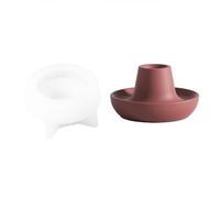 BOOWAN Nicole Stampo per candeliere in cemento fai da te in silicone per candele in calcestruzzo stampo in stile nordico decorazioni per la casa (SH0879)