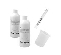 BOOWAN NICOLE Vernice acrilica lucida, inodore, per alimenti, resistente al calore, non stinge, impermeabile, per cemento, gesso, artigianato, candele, argilla, con pennello e SIL (ST55)