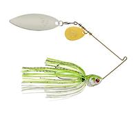 BOOYAH Covert Series Spinner-Bait Bass Fishing Lure, JC Special, #4.5 Nickel Willow/#3.5 Gold Colorado, 1/2 oz