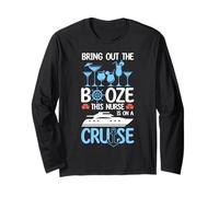 Booze Cruise Bere Design Crociera Nave da crociera Vacanza Estate Maglia a Manica