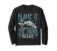 Booze Cruise Design Pacchetto Bere Vacanza in crociera Maglia a Manica