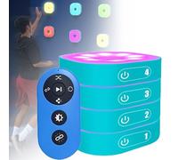 BOOZXCV Attrezzature per l'allenamento dell'agilità, luci per l'allenamento di Reazione, Distanza di rilevamento del Tocco, Angolo di Visione di 270°/4 modalità con Telecomando per Migliorare