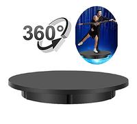 BOOZXCV Espositore Rotante motorizzato Elettrico Girevole Elettrico a 360 Gradi, per Modelli di Orologi per Gioielli per la Fotografia di Prodotti di visualizzazione (Black)