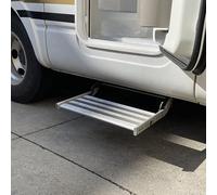 BOOZXCV Gradino Elettrico per Camper con Scale retrattili Automatiche, Gradino Pieghevole in Lega di Alluminio, con sensore Porta e Illuminazione a LED, Doppio Strato (SingleLayer)