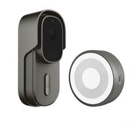 BOOZXCV per Campanello Intelligente WiFi Tuya, Sensore da 2,0 Mega Pixel, Audio e Video Intercom a Doppio Senso, Monitor per Campanello Senza Fili per Casa (500W)