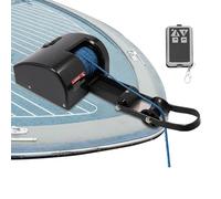 BOOZXCV Vinchio Elettrico per Barche, Winch Marino a Controllo Remoto 12V, Supporta Ancore Fino a 35 libbre, Ideale per Pesca e Navigazione