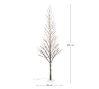 BOP Albero di Natale con led incorporati Afrodite, gia pronto 150 180 210 cm