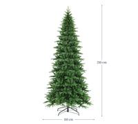 BOP Albero di Natale Narciso Slim, 100% in PE Real Touch, Molto Realistico