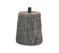 BOP Base Tronco Nature Per Albero Di Natale Effetto Legno Real Touch - Base Rialzata, Ceppo Fino a 210 cm - Supporto Decorativo, Vaso Design Ultra Realistico