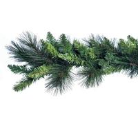 BOP Festone Natalizio Giove da 270 cm, in PVC e PP con Aghi di Pino, Molto Folto e Realistico | Boa Natalizio Verde, Decorazione di Natale per Porta, Scala, Camino, Tavolo, Base per Ghirlanda