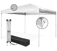 Bop Garden Gazebo 3x3 Pieghevole Impermeabile Da Esterno, Richiudibile a Fisarmonica, Sacca Per il Trasporto, Telo in Poliestere 160 gr/m² Anti UV, Tenda Pop-up