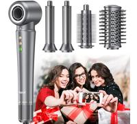 Bopcal Hair Styler 5 in 1 Asciugacapelli- Professionale Phon Capelli，Arricciacapelli Automatico 32MM, Spazzola Aria Calda con Milioni Ionico, Volumizzant, Liscio, Regali