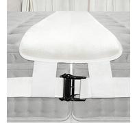 BOPEUY Unisci Materassi Kit, 200x18cm Unisci Materassi Singoli in Matrimoniale, Cerniera Unisci Materassi 10 m, Unisci Materassi (bed bridge) Kit, per Unire Due Materassi Singoli - Bianco