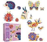 Boppi Mideer My First Puzzle Puzzle per bambini con grandi pezzi extra spessi per bambini e animali illustrati 2 3 + anni - animali da giardino