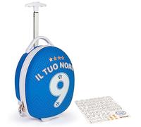 boppi Tiny Trekker Trolley Bagaglio a Mano per Bambini con Scritta Personalizzata - Valigia Bagaglio a Mano da Cabina con Ruote 17L - Calcio Italia Euro 2024
