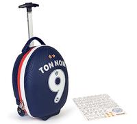 boppi Tiny Trekker - Trolley leggero da viaggio per bambini, con ruote di dimensioni bagaglio a mano, capacità 17 litri, Calcio Francia (con adesivi)