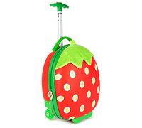boppi - Valigia per bambini - Valigia trolley per bambini Tiny Trekker - Valigia per bambini e bambine - Adatto come bagaglio a mano - 17 l, fragola, taglia unica, Fragola, Taille unique