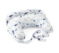 Boppy Cuscino Allattamento Deluxe, Supporto per Allattamento al Seno e con Biberon, Forma Ergonomica con Supporto per Mamma e Bambino, Imbottitura Piena, Sfoderabile e Lavabile in Lavatrice, 0M+