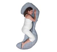 Boppy Cuscino Gravidanza Supporto Total Body Modulabile Blu, Cuscino Confortevole, Garantisce Supporto Per il Corpo, Favorisce Posizione Laterale, 3 Parti per Ogni Esigenza, Lavabile in Lavatrice