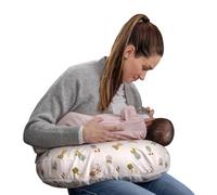 Boppy Cuscino per allattamento, con piante d'appartamento felici, più grande, più solido e di supporto per l'allattamento al seno e l'allattamento con biberon, riempimento più solido, sollevamento più