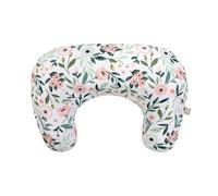 Boppy Cuscino per allattamento - Rosa Garden Flowers - Cuscino più grande e di supporto per allattamento al seno e biberon - Riempimento più solido, sollevamento più alto, area più ampia rispetto al