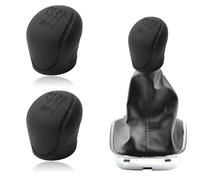 BOPRKTM 2 Pezzi Copri Cambio Auto Tappo Copri Pomello Leva del Cambio per Auto 6 Marce Copri Pomello Cambio Auto in Silicone Manuale per Auto Pomello della Leva del Cambio Antiscivolo