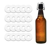 BOPRKTM 20 Pezzi Guarnizioni in Silicone Guarnizione Guarnizione Bottiglia Vetro Tappi Silicone Rondella in Gomma per cap Swing Top Bottiglia di Vetro Home Brew Beer Soda Bottle Seal