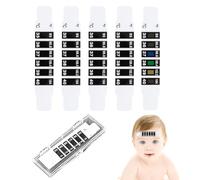 BOPRKTM 5 Pezzi Strisce per la temperatura Termometro Frontale Digitale Termometri per la Fronte del Bambino Adesivo Portatile Riutilizzabile per il Della Temperatura del Bambino Adulto