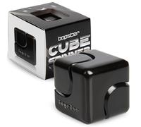Bopster Fidget Cube Spinner | Spinner da mano in metallo anodizzato | Giocattolo sensoriale e antistress per bambini e adulti | ADHD, ADD, Autismo | Nero