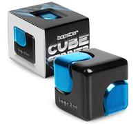 Bopster Fidget Cube Spinner | Spinner da mano in metallo anodizzato | Giocattolo sensoriale e antistress per bambini e adulti | ADHD, ADD, Autismo | Nero/Blu