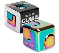 Bopster Fidget Cube Spinner | Spinner da mano in metallo anodizzato | Giocattolo sensoriale e antistress per bambini e adulti | ADHD, ADD, Autismo | Iridescente
