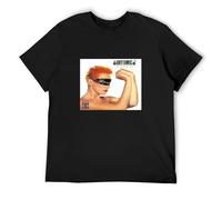 BOQUAN Men's T-Shirt Eurythmics Touch Vinyl CD Cover Black S