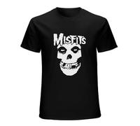 BOQUAN Misftis Distressed Fiend Face T Shirt Danzig Black 3XL