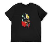 BOQUAN Street T-Shirt Space Pirate Captain Harlock 1978 Black XXL