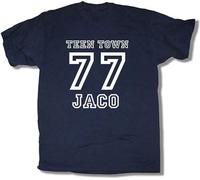 BOQUAN Teen Town 77 T Shirt for Weather Report Fans Jaco Pastorius Jazz Fusion Tastic Navy M