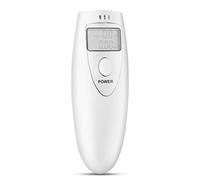 Boquite Etilometro, Tester dell'alcool, Tester dell'alcool dell'alito Portatile, rivelatore LCD Bianco dell'analizzatore dell'etilometro del respiro dello Schermo